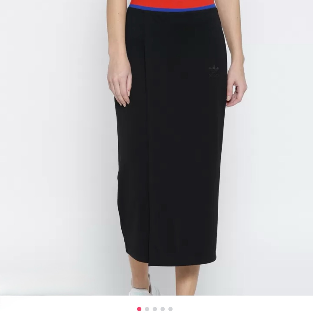 Adidas Classic Ea Black Midi Pencil Skirt Size S Brand New With Tag
